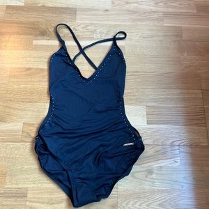 NWT VINCE CAMUTA OPEN BACK ONE PIECE SWIM
